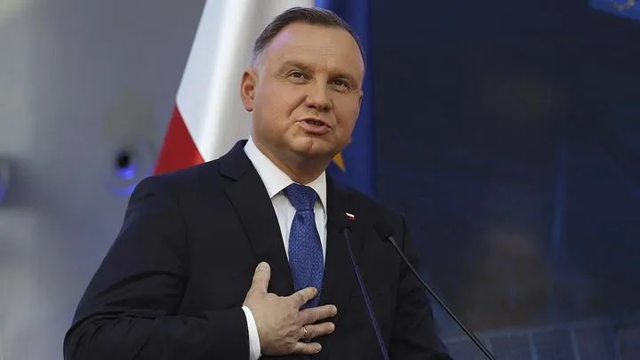 Tổng thống Ba Lan Andrzej Duda. Ảnh: AP Tổng thống Ba Lan Andrzej Duda. Ảnh: AP