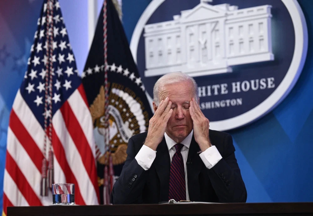 Tổng thống Mỹ Joe Biden tại Thính phòng Tòa án phía Nam trong khuôn viên Nhà Trắng ở thủ đô Washington D.C (Mỹ) ngày 2-9-2022. Ảnh: AFP