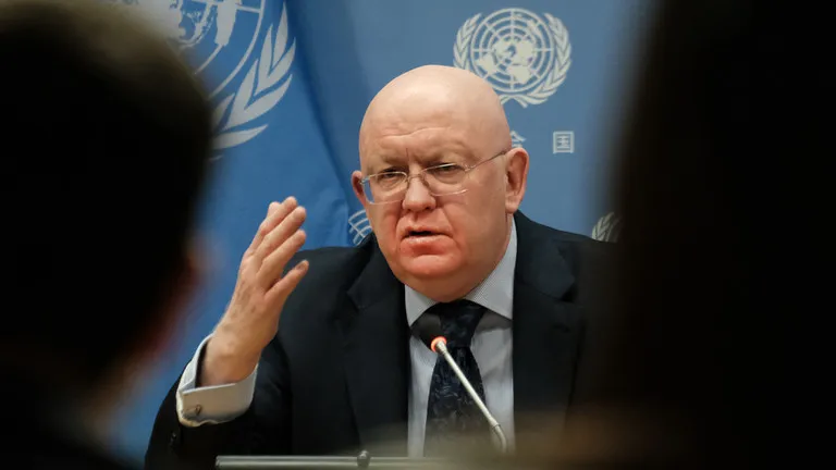 Đại sứ Nga tại Liên Hợp Quốc - ông Vassily Nebenzia. Ảnh: AFP Đại sứ Nga tại Liên Hợp Quốc - ông Vassily Nebenzia. Ảnh: AFP