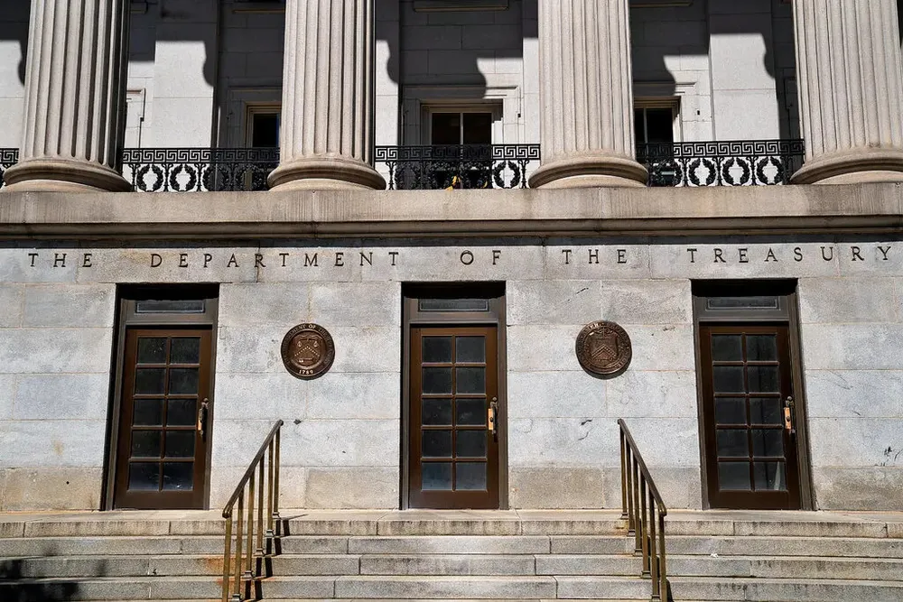 Bộ Tài chính Mỹ. Ảnh: THE NEW YORK TIMES