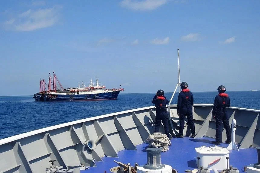 Lực lượng bảo vệ bờ biển Philippines (PCG) ở Biển Đông. Ảnh: EPA-EFE Lực lượng bảo vệ bờ biển Philippines (PCG) ở Biển Đông. Ảnh: EPA-EFE