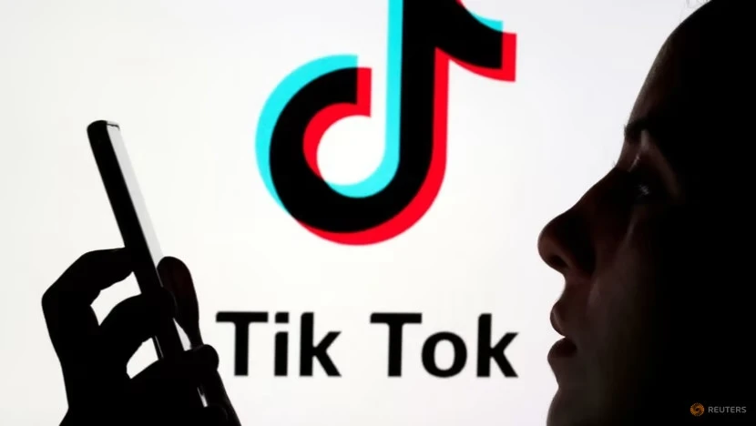 Logo của mạng xã hội video TikTok. Ảnh: REUTERS