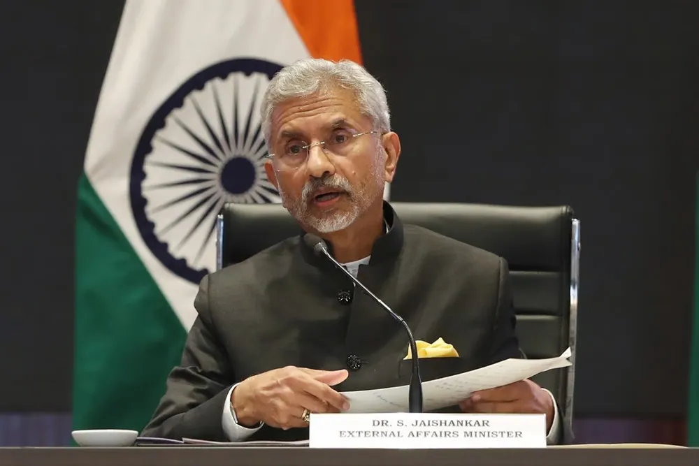 Ngoại trưởng Ấn Độ Subrahmanyam Jaishankar sau Hội nghị Ngoại trưởng G20 ở thủ đô New Delhi ngày 2-3. Ảnh: EPA-EFE