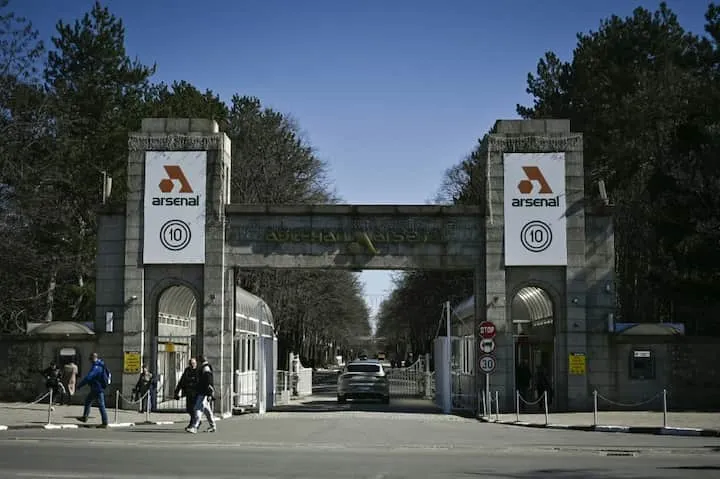 Nhà máy của Arsemal tại thành phố Kazanlak, miền Trung Bulgaria. Ảnh: AFP Nhà máy của Arsemal tại thành phố Kazanlak, miền Trung Bulgaria. Ảnh: AFP