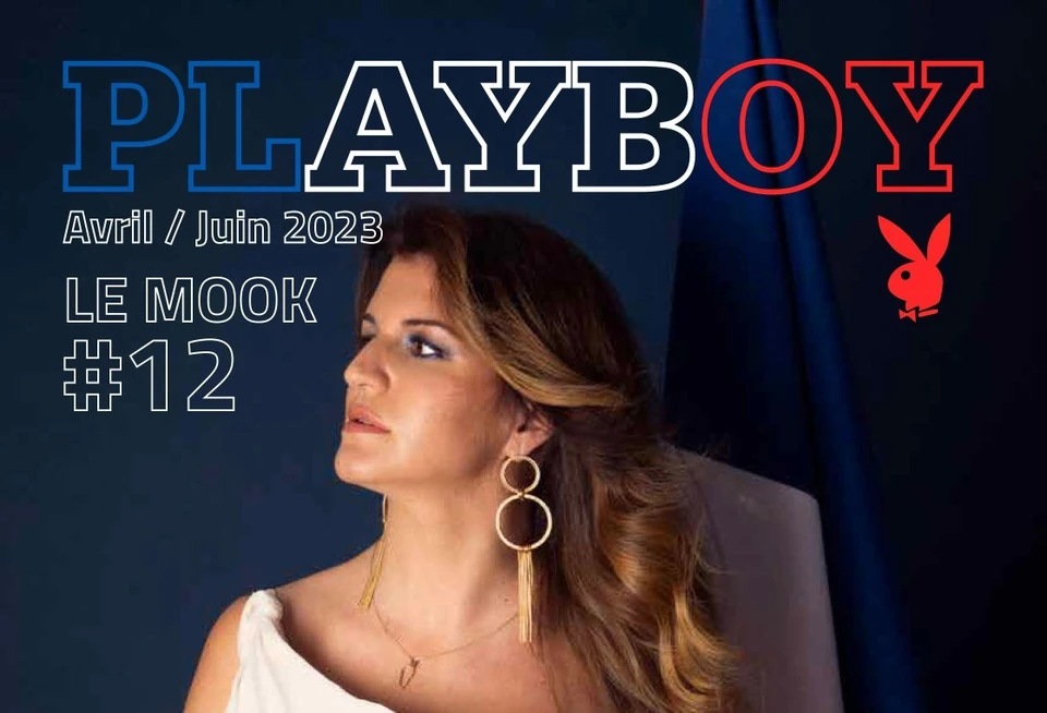 Bà Marlene Schiappa trên trang bìa tạp chí Playboy. Ảnh: PLAYBOY