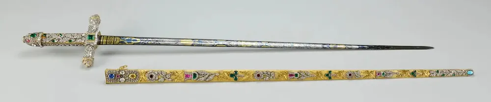 Thanh kiếm dâng hiến. Ảnh: ROYAL COLLECTION TRUST