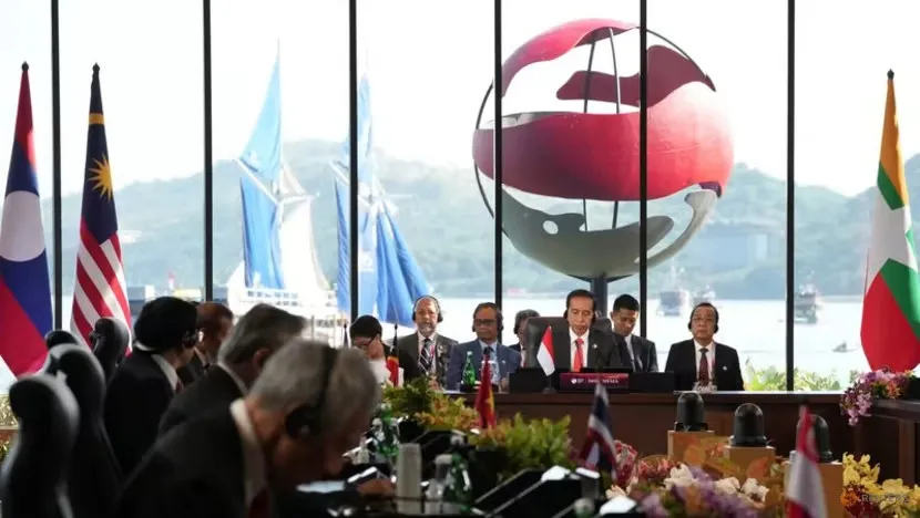Tổng thống Indonesia Joko Widodo tại Hội nghị cấp cao ASEAN lần thứ 42 ở Indonesia ngày 10-5. Ảnh: REUTERS Tổng thống Indonesia Joko Widodo tại Hội nghị cấp cao ASEAN lần thứ 42 ở Indonesia ngày 10-5. Ảnh: REUTERS