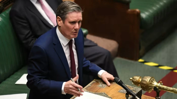 Ông Keir Starmer - lãnh đạo Công đảng Anh - trong một lần phát biểu tại Hạ viện. Ảnh: HẠ VIỆN ANH