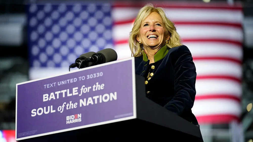 Đệ nhất phu nhân Mỹ Jill Biden. Ảnh: AP