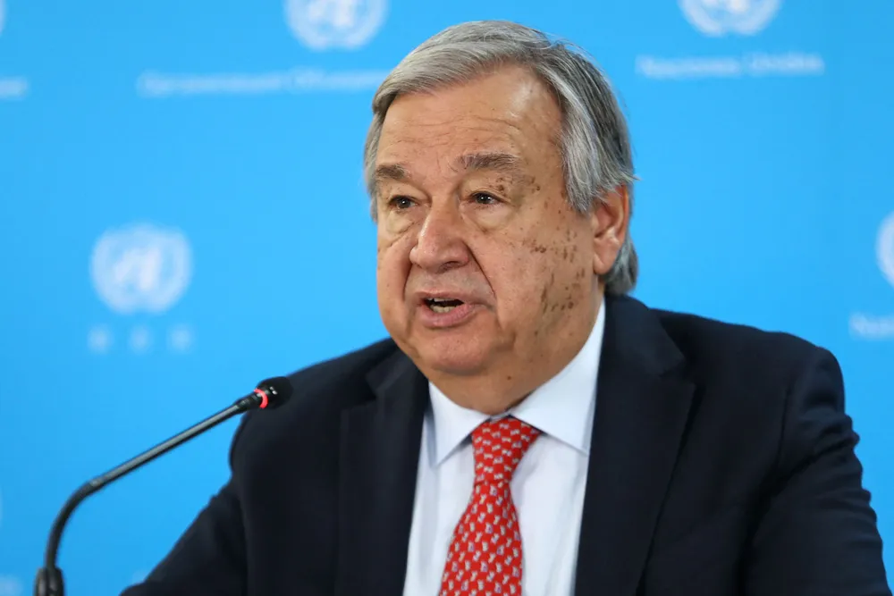 Tổng thư ký LHQ António Guterres. Ảnh: AFP