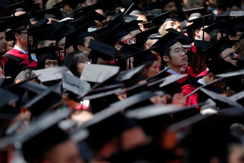 Lễ tốt nghiệp tại ĐH Harvard, bang Massachusetts (Mỹ), ngày 24-5-2018. Ảnh: REUTERS