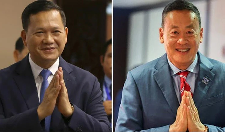 Tân Thủ tướng Campuchia Hun Manet (trái) và tân Thủ tướng Thái Lan Srettha Thavisin. Ảnh: KHMER TIMES