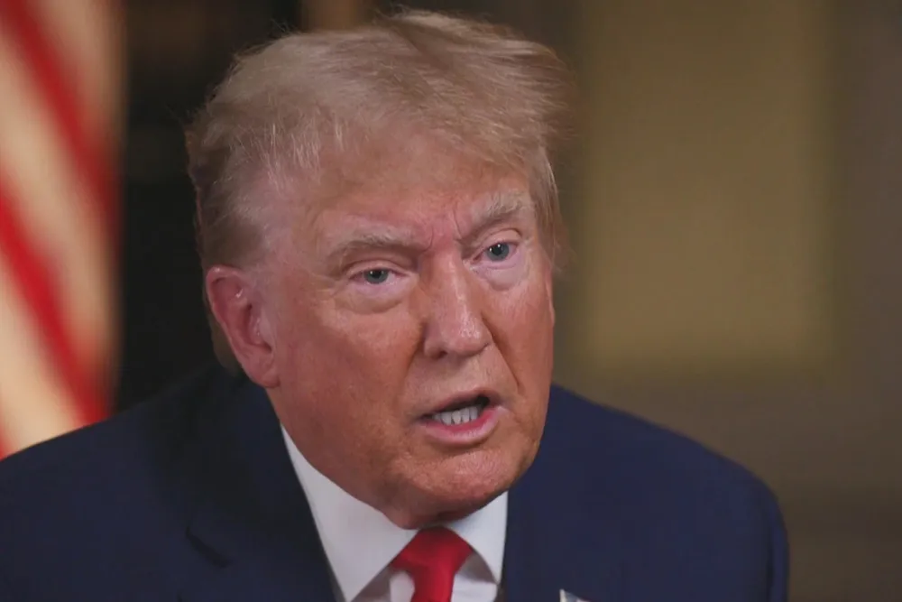 Cựu Tổng thống Mỹ Donald Trump trong buổi phỏng vấn với đài NBC phát sóng ngày 17-9. Ảnh: NBC NEWS Ông Trump: Không công nhận kết quả bầu cử 2020 là ‘quyết định của tôi’