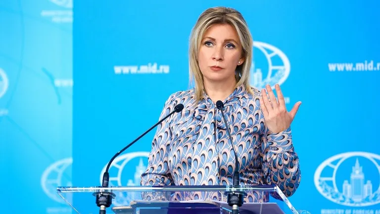 Người phát ngôn Bộ Ngoại giao Nga - bà Maria Zakharova. Ảnh: SPUTNIK Nga cáo buộc Mỹ, Anh liên quan vụ tấn công trụ sở Hạm đội Biển Đen