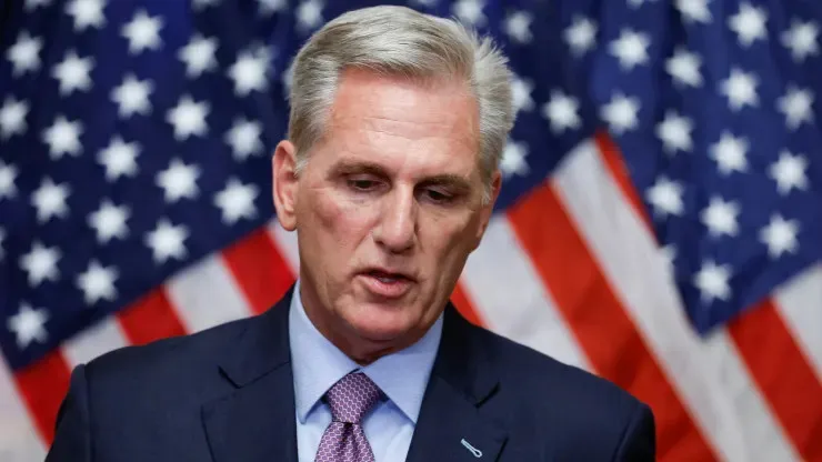 Cựu Chủ tịch Hạ viện Mỹ Kevin McCarthy. Ảnh: REUTERS Ông McCarthy thông báo từ chức tại quốc hội Mỹ