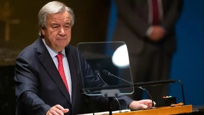 Tổng thư ký Liên Hợp Quốc Antonio Guterres khẳng định sẽ không từ bỏ việc kêu gọi và vận động Hội đồng Bảo an ra được nghị quyết yêu cầu Israel-Hama ngừng bắn ở Gaza. Ảnh: AFP