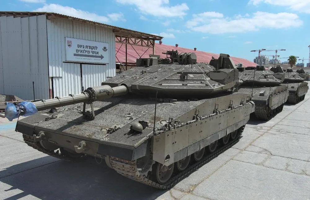 Xe tăng Merkava Mark V của Israel. Ảnh: THE TIMES OF ISRAEL Xe tăng Merkava Mark V của Israel.