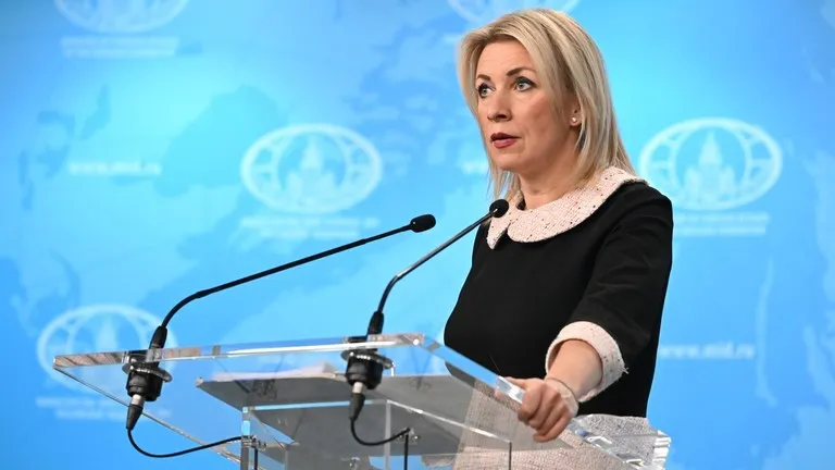 Người phát ngôn Bộ Ngoại giao Nga - bà Maria Zakharova. Ảnh: SPUTNIK Chiến sự Nga - Ukraine 15-4