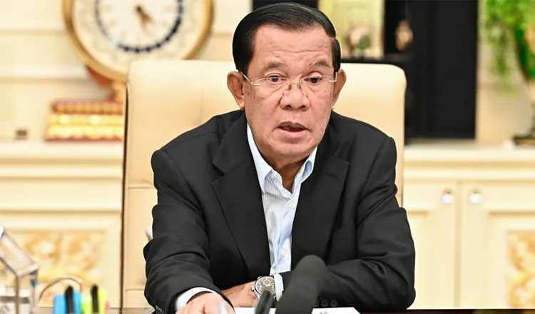 Chủ tịch Thượng viện Campuchia Hun Sen. Ảnh: KHMER TIMES Ông Hun Sen: Tàu chiến Trung Quốc không thể đi qua kênh đào Phù Nam Techo