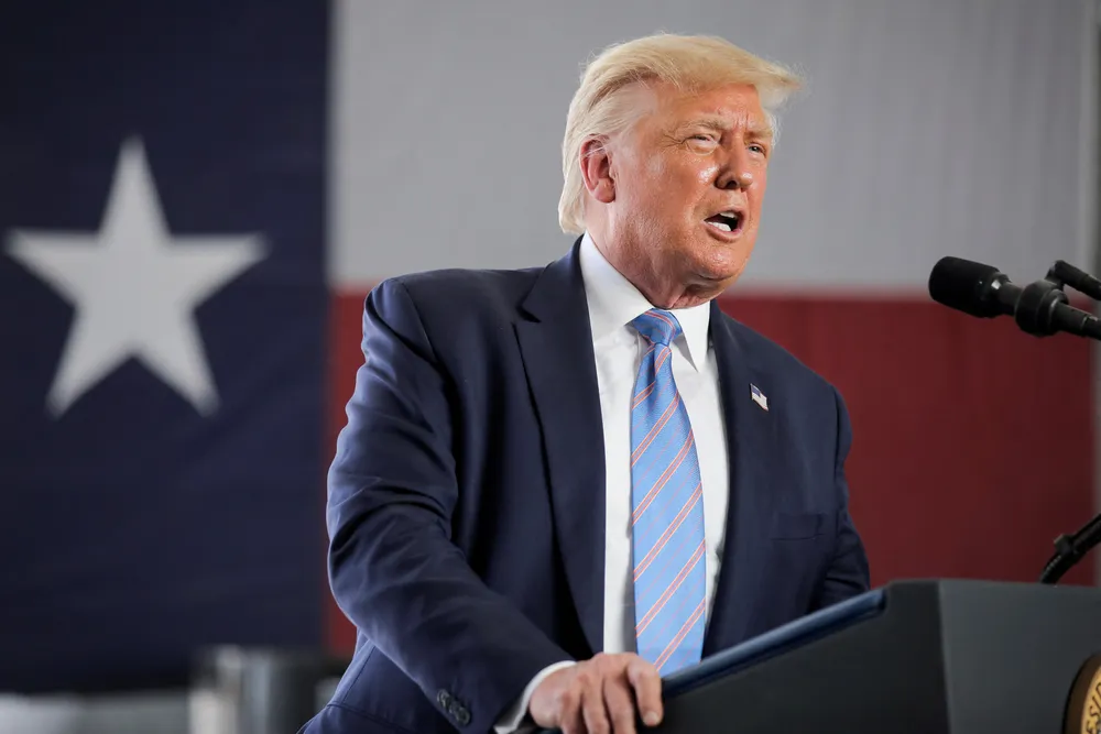 Cựu Tổng thống Mỹ Donald Trump. Ảnh: REUTERS Trump.jpg