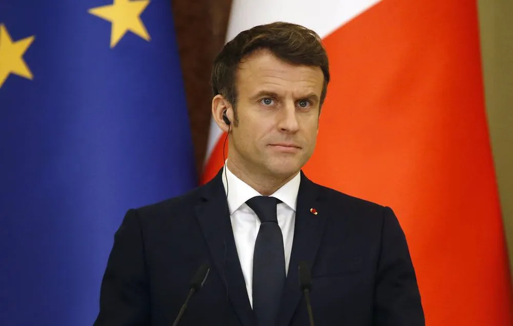 Tổng thống Pháp Emmanuel Macron. Ảnh: TASS chien-su-nga-ukraine.jpg