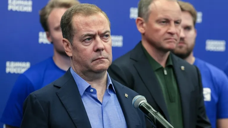 Phó Chủ tịch Hội đồng An ninh Nga Dmitry Medvedev. Ảnh: SPUTNIK Ông Medvedev nêu lý do Nga chưa sử dụng vũ khí hạt nhân