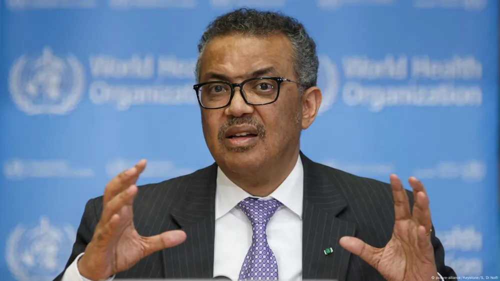 Tổng Giám đốc Tổ chức Y tế Thế giới (WHO) - ông Tedros Adhanom Ghebreyesus. Ảnh: DW