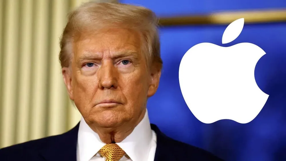Tổng thống Mỹ Donald Trump. Ảnh: THE SIASAT Ông Trump dọa áp thuế 25% nếu Apple không sản xuất Iphone tại Mỹ
