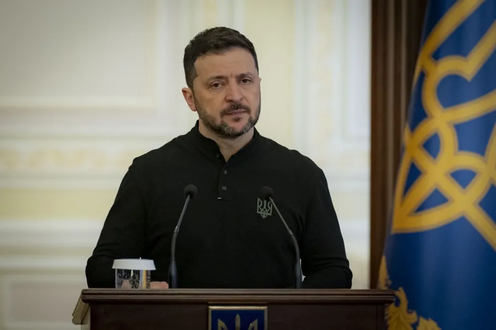 Tổng thống Ukraine Volodymyr Zelensky. Ảnh: VĂN PHÒNG TỔNG THỐNG UKRAINE