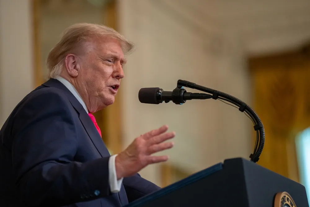 Tổng thống Mỹ Donald Trump. Ảnh: WHITE HOUSE Tổng thống Mỹ Donald Trump nói Ukraine đã gửi yêu cầu được cung cấp thêm một hệ thống phòng không Patriot