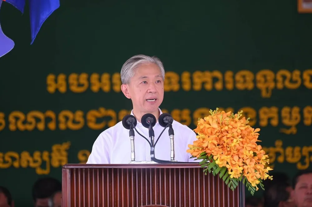 Đại sứ Trung Quốc tại Campuchia Uông Văn Bân. Ảnh: FACEBOOK