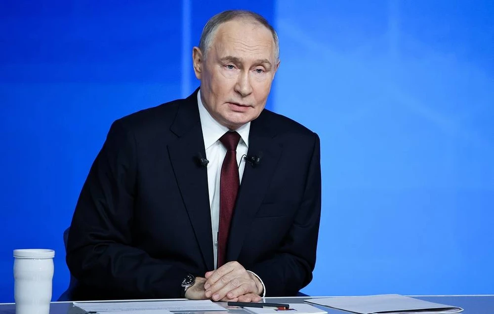 Ông Putin họp báo cuối năm, nói về chiến trường và đàm phán