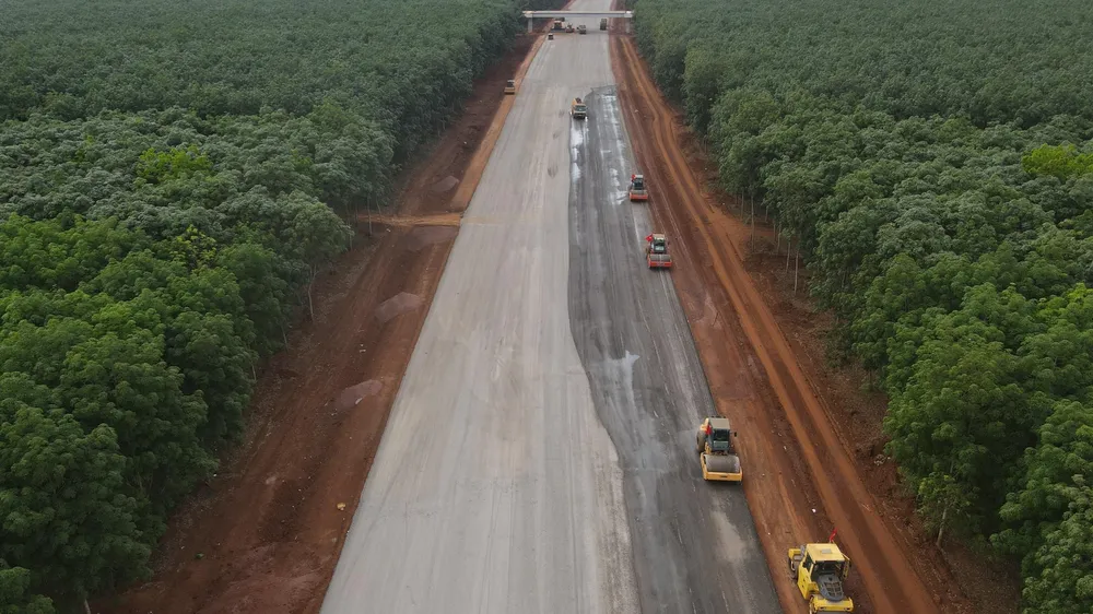 Cao tốc Phan Thiết - Dầu Giây thuộc cao tốc Bắn Nam giai đoạn 1 đoạn qua địa bàn tỉnh Đồng Nai. Ảnh:VŨ HỘI