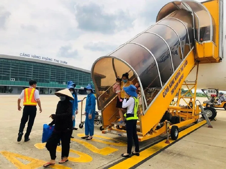 Thanh Hóa đề xuất tăng tần suất khai thác đường bay đi/đến sân bay Thọ Xuân. Ảnh: P.ĐIỀN