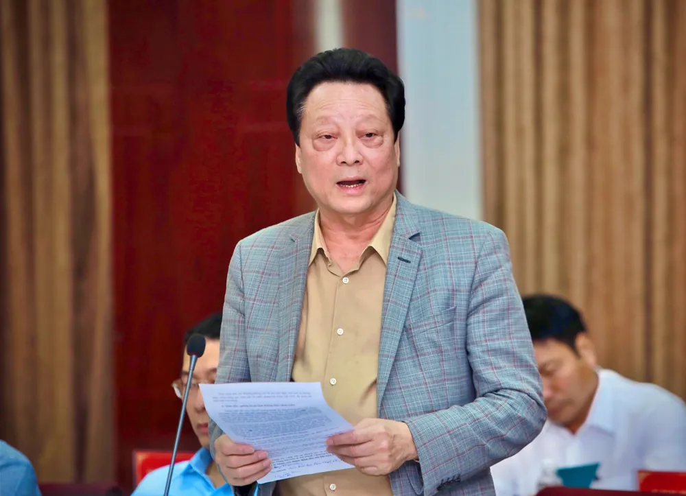 Ông Phạm Văn Việt, Chủ tịch CLB Du thuyền TP Thủ Đức phát biểu tại tọa đàm. Ảnh: NGUYỆT NHI