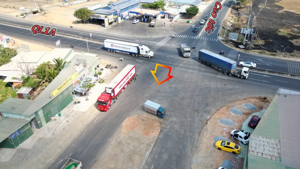 Điểm đầu kết nối với Quốc lộ 1A và cao tốc Phan Thiết - Dầu Giây. Ảnh PN Cao tốc Phan Thiết - Dầu giây.jpg