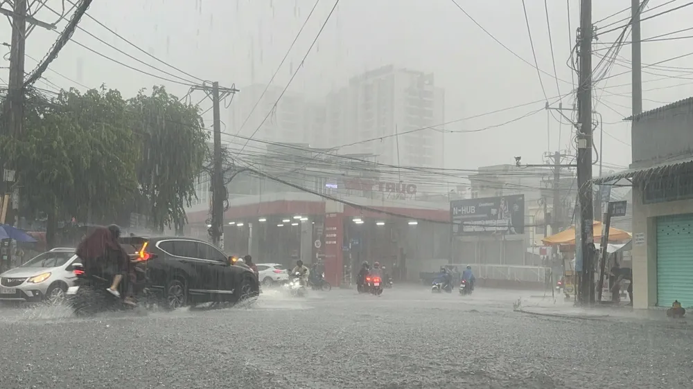 Trong hai ngày tới, thời tiết Nam Bộ ngày nắng gián đoạn, trưa chiều và tối có mưa rào nhiều nơi Sông Đồng Nai.JPG