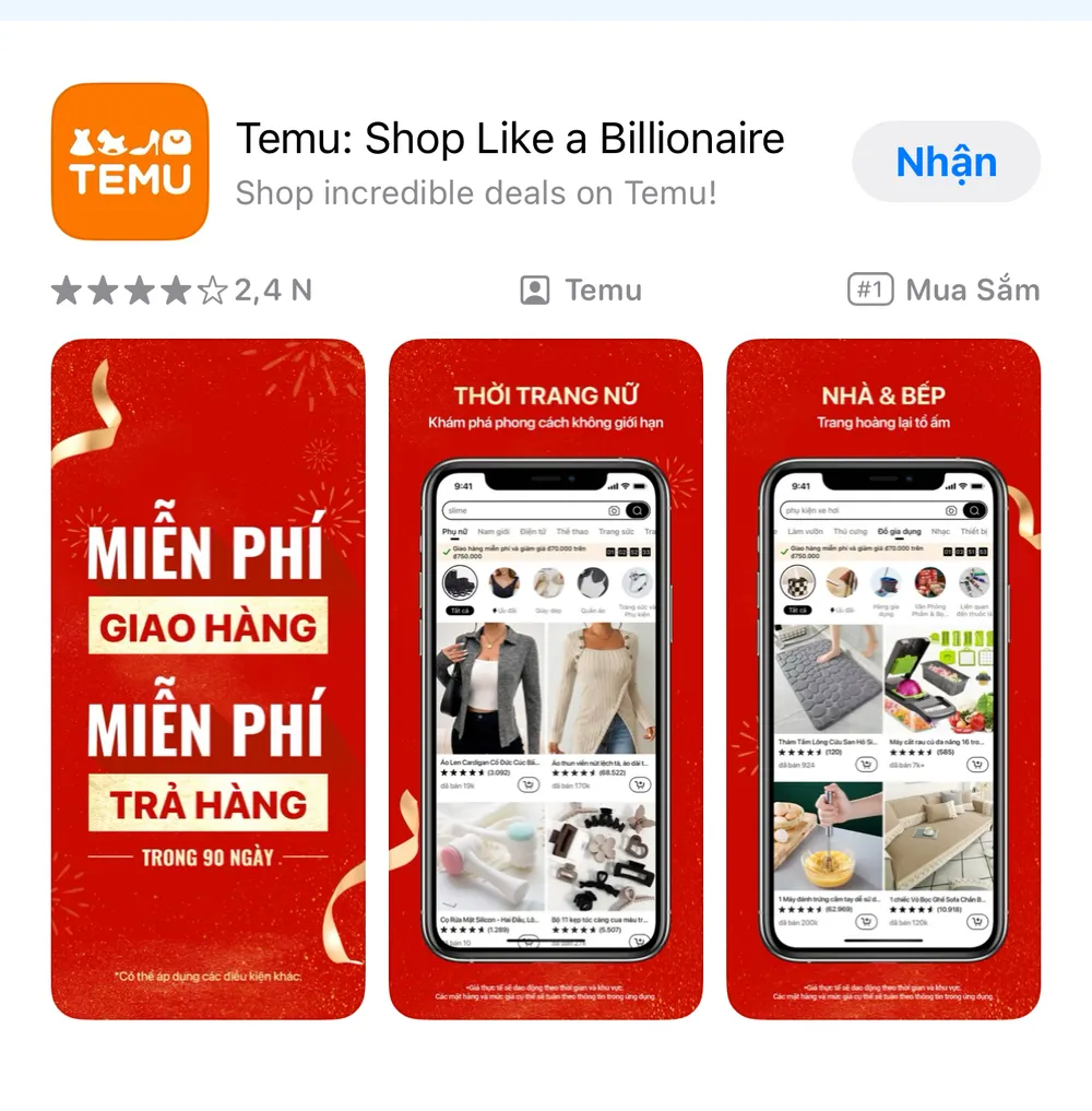 Hàng giá rẻ Temu liệu có như quảng cáo. Hàng giá rẻ Temu.jpg