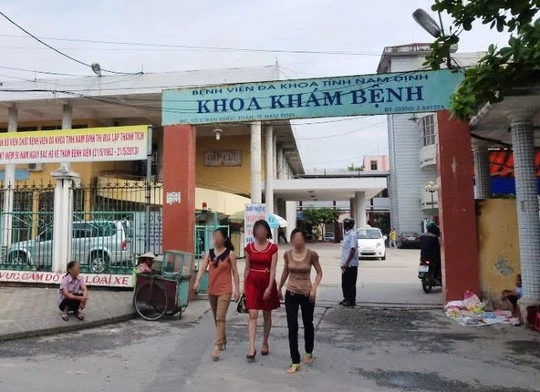 Bệnh viện Đa khoa tỉnh Nam Định, nơi Phan Văn Tĩnh được đưa vào cấp cứu nhưng không qua khỏi