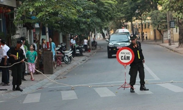 Hà Nội cấm nhiều tuyến đường để phục vụ Đại hội Đảng ảnh 1