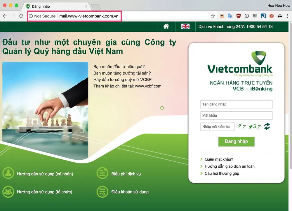 Nhận diện đúng website ngân hàng để không bị mất cắp thông tin ảnh 1