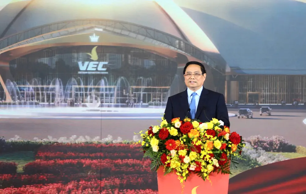 Thủ tướng Phạm Minh Chính phát biểu tại chương trình. Ảnh: PHI HÙNG