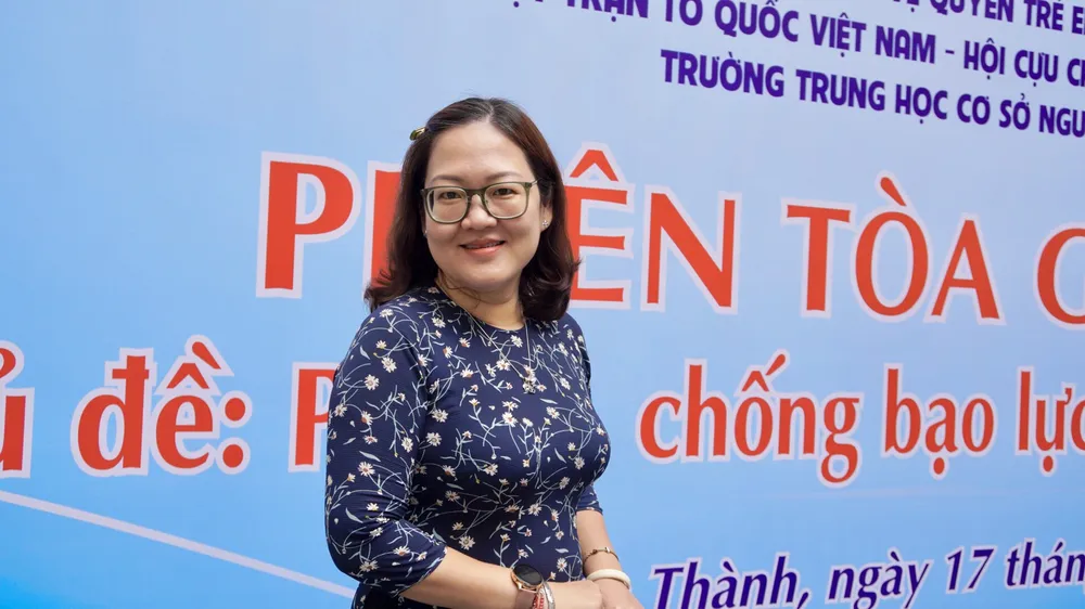 Hiệu trưởng Nguyễn Đoan Trang. Ảnh: TRẦN LINH