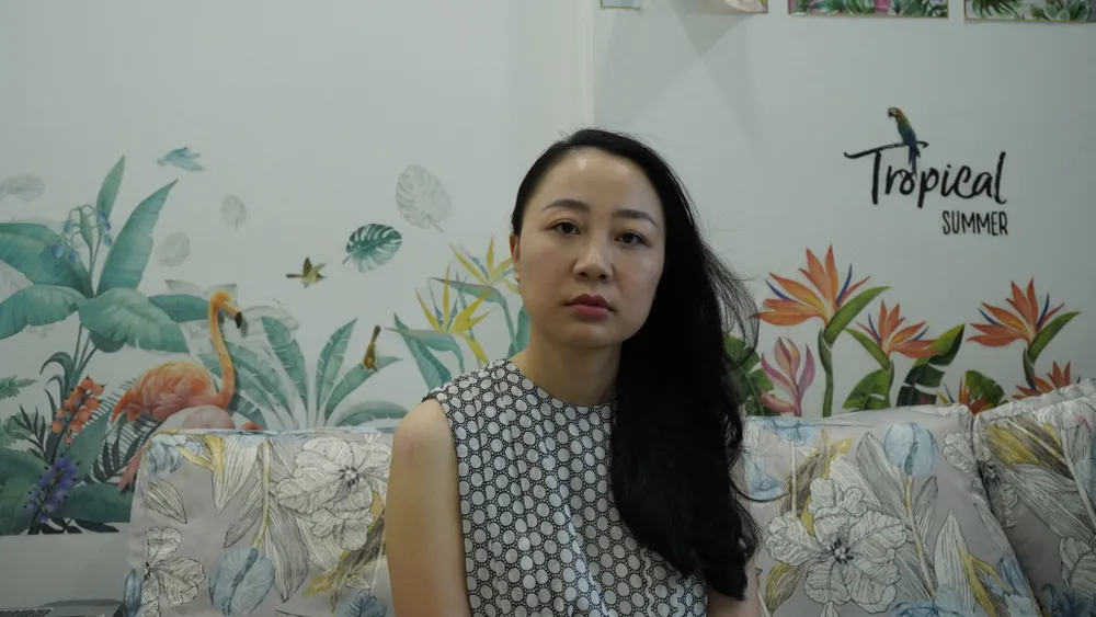 Chị Nguyễn Thị Bích Hường tại nhà. Ảnh: TRẦN LINH