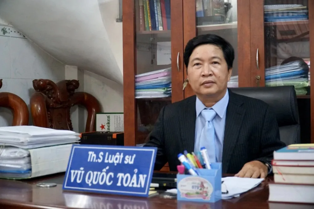 Luật sư Vũ Quốc Toản (Giám đốc Công ty Luật Thiên Quý). Ảnh: TRẦN LINH vu_quoc_toan.jpeg