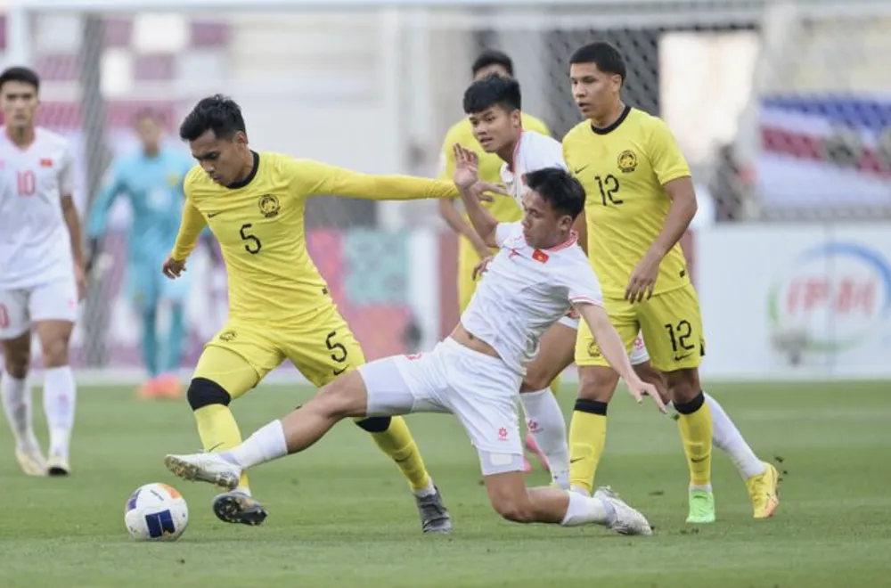 U-23 Việt Nam dưới thời HLV Hoàng Anh Tuấn chơi bóng cực kỳ chắc chắn. ẢNH: AFC u-23-malayia.png