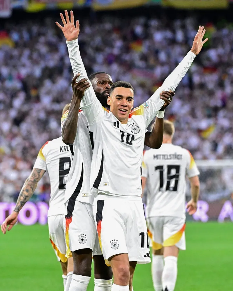 Musiala, Cầu thủ xuất sắc nhất trận Đức thắng Scotland 5-1 Ảnh: GETTY IMAGES cau-thu-xuat-sac-nhat-musiala-cua-doi-tuyen-duc-duoc-vi-voi-messi.jpg