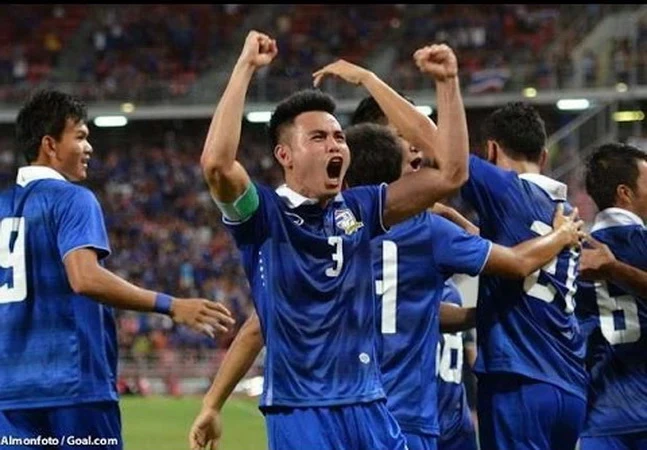 Thái Lan rất thành công ở Asian Cup và vòng loại World Cup 2026. Ảnh: GOAL Biểu đồ vào top 100-thai lan.jpg