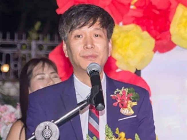 Kim Bumjae trong một buổi hội thảo kêu gọi đầu tư. ẢNH: NT Kim Bumjae trong một buổi hội thảo kêu gọi đầu tư. ẢNH: NT