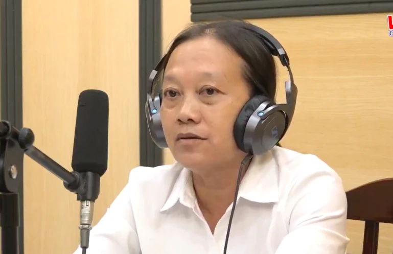 Bà Phan Thị Dòn - Hoà giải viên TAND huyện Bình Chánh. Ảnh chụp màn hình